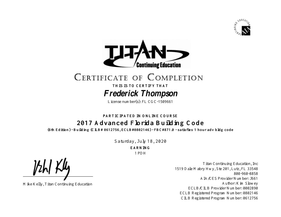 Advanced Building Code